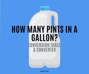 How Many Pints In A Gallon? {Conversion Table & Converter}